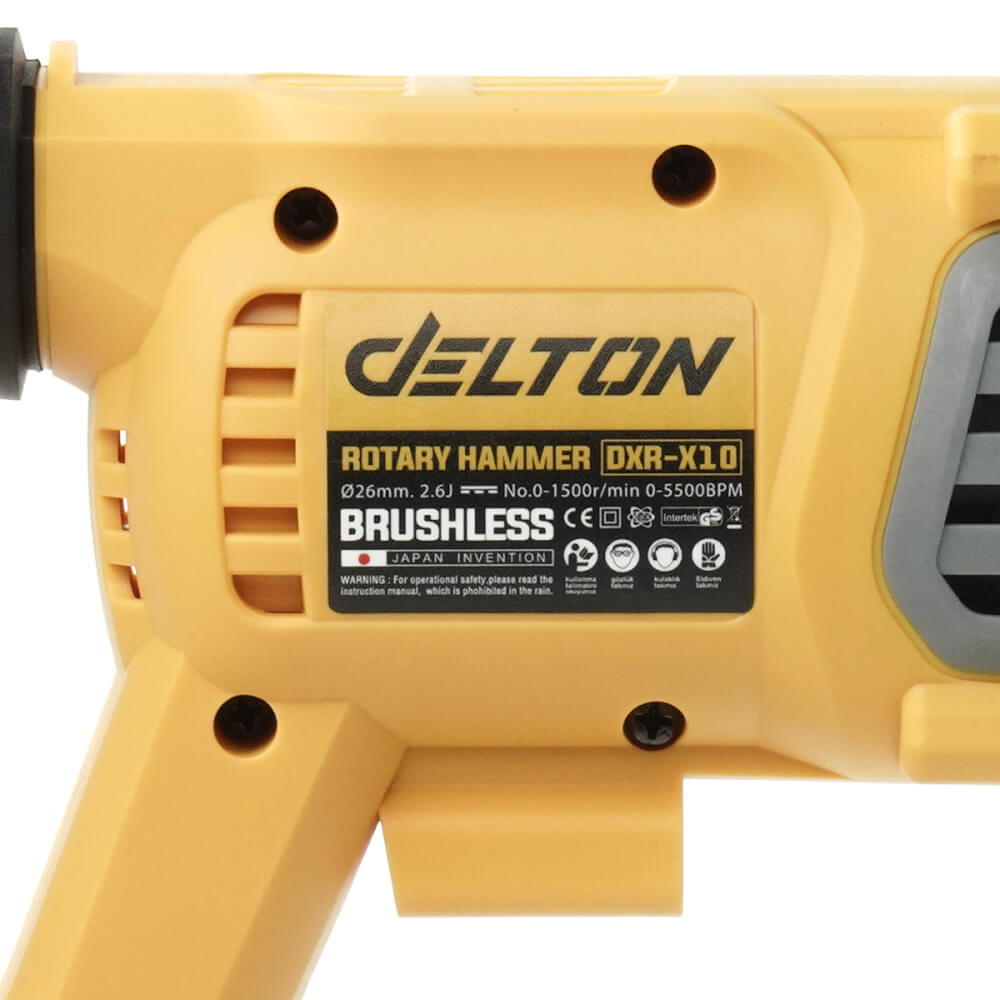สว่านโรตารี่ไร้สาย (พร้อมแบตเตอรี่) DELTON รุ่น DXR-X10 TURBO FORCE 20V 12AH